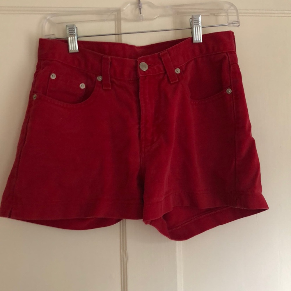 Red shorts
